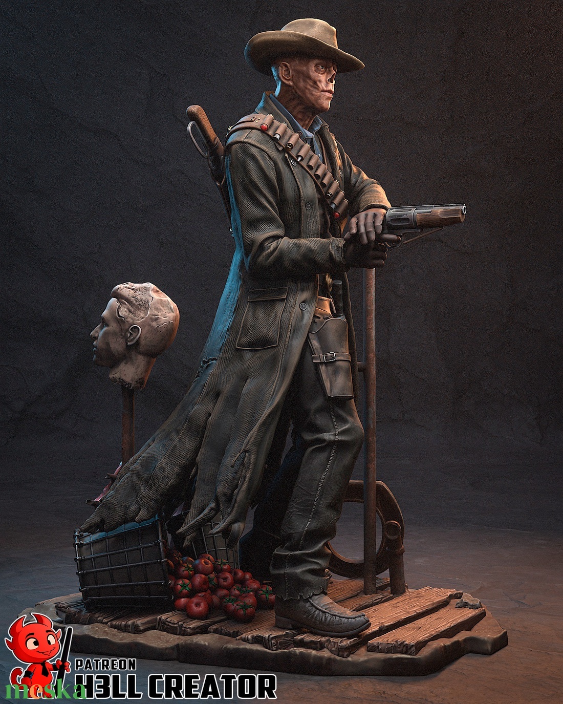 Ghoul - Fallout - művészet - makett, modell - Meska.hu