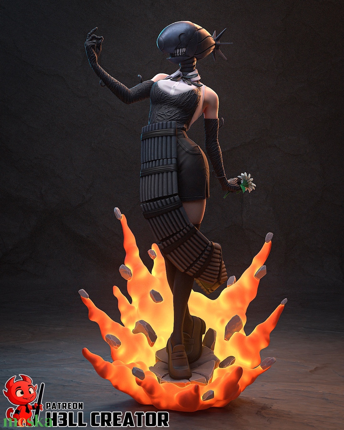 Reze - Chainsaw Man � The Movie: Reze Arc - művészet - makett, modell - Meska.hu