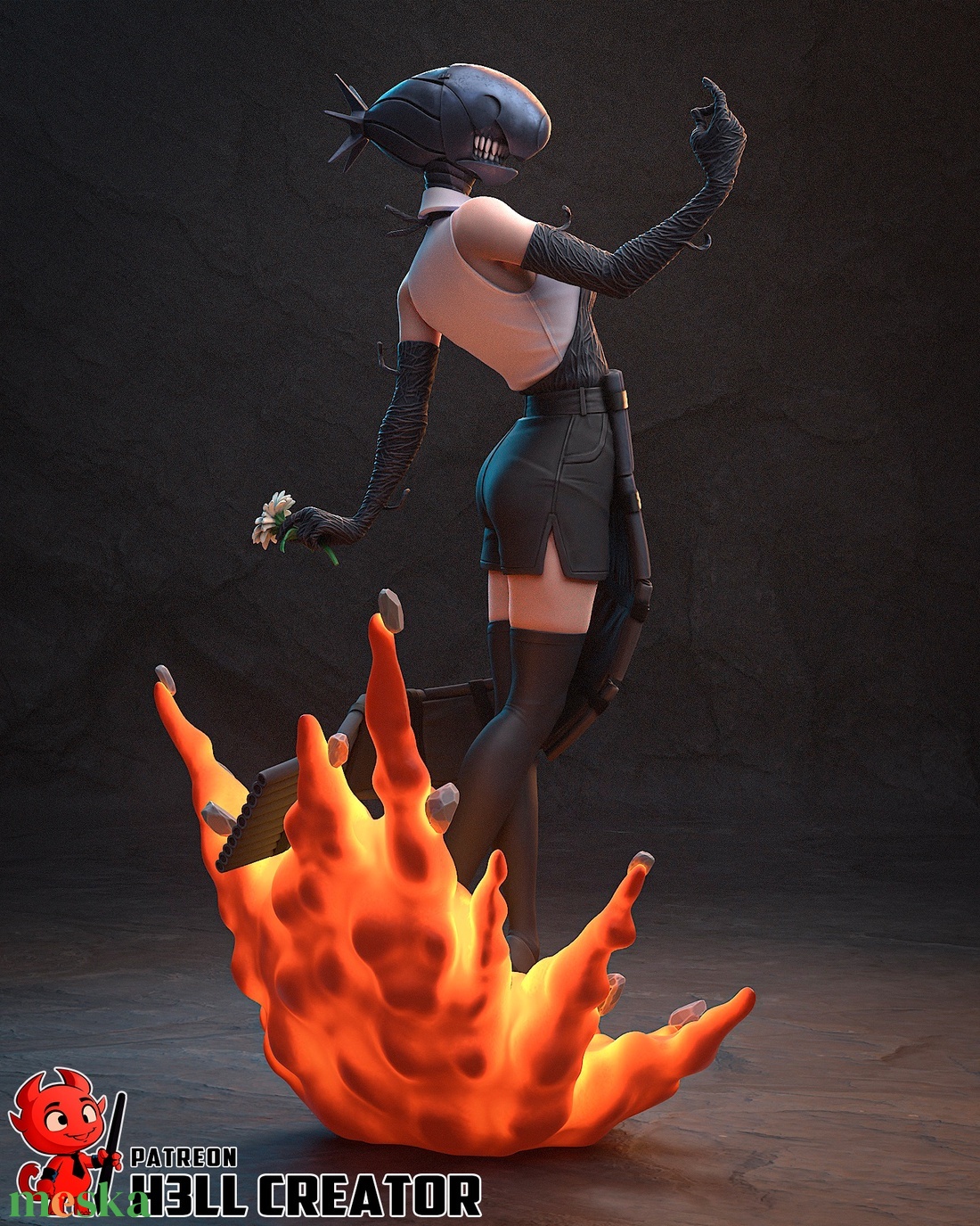 Reze - Chainsaw Man � The Movie: Reze Arc - művészet - makett, modell - Meska.hu