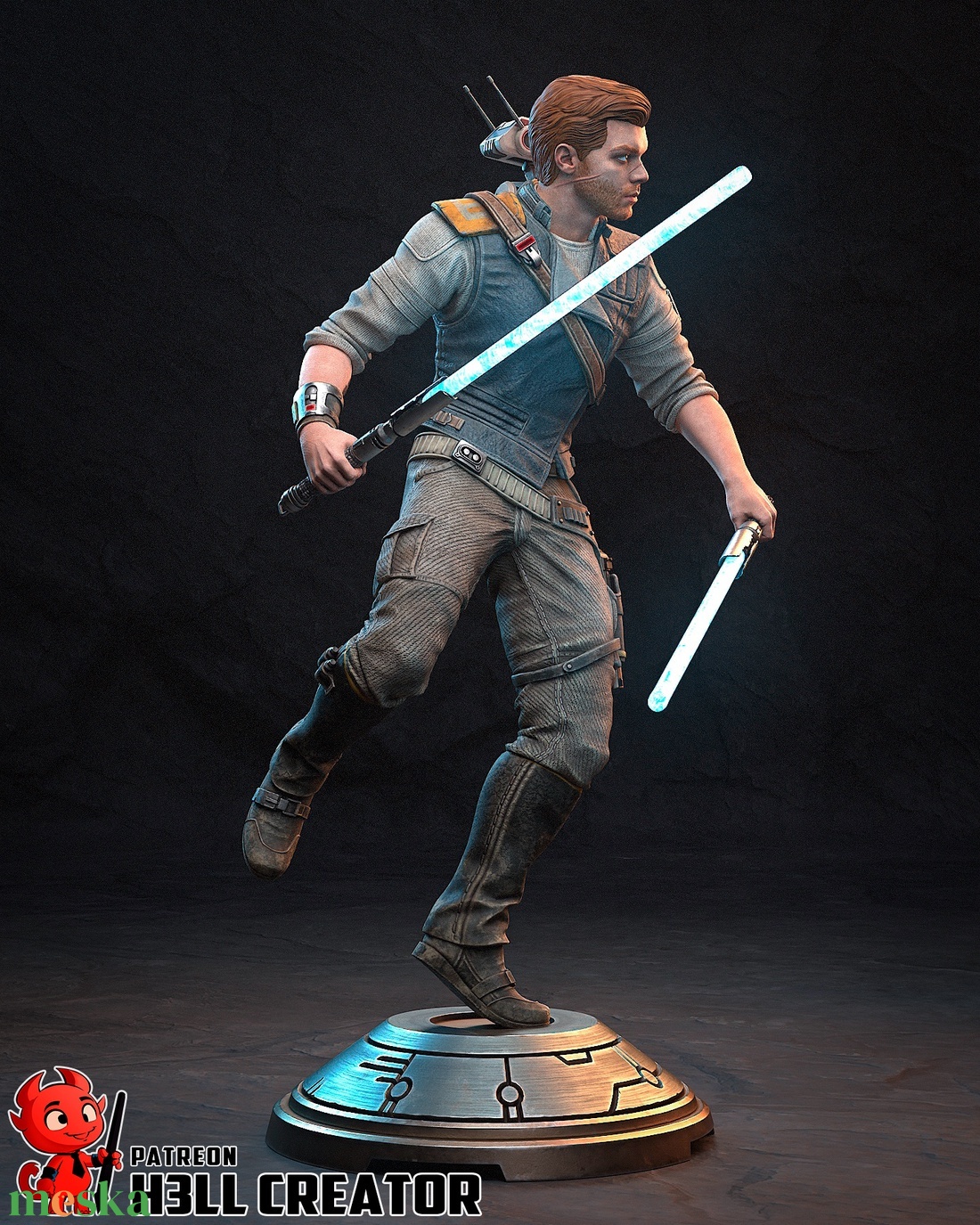 Cal Kestis - Star Wars Jedi Survivor - művészet - makett, modell - Meska.hu