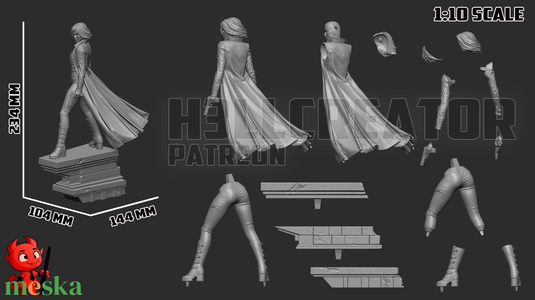 Selene - Underworld - művészet - makett, modell - Meska.hu