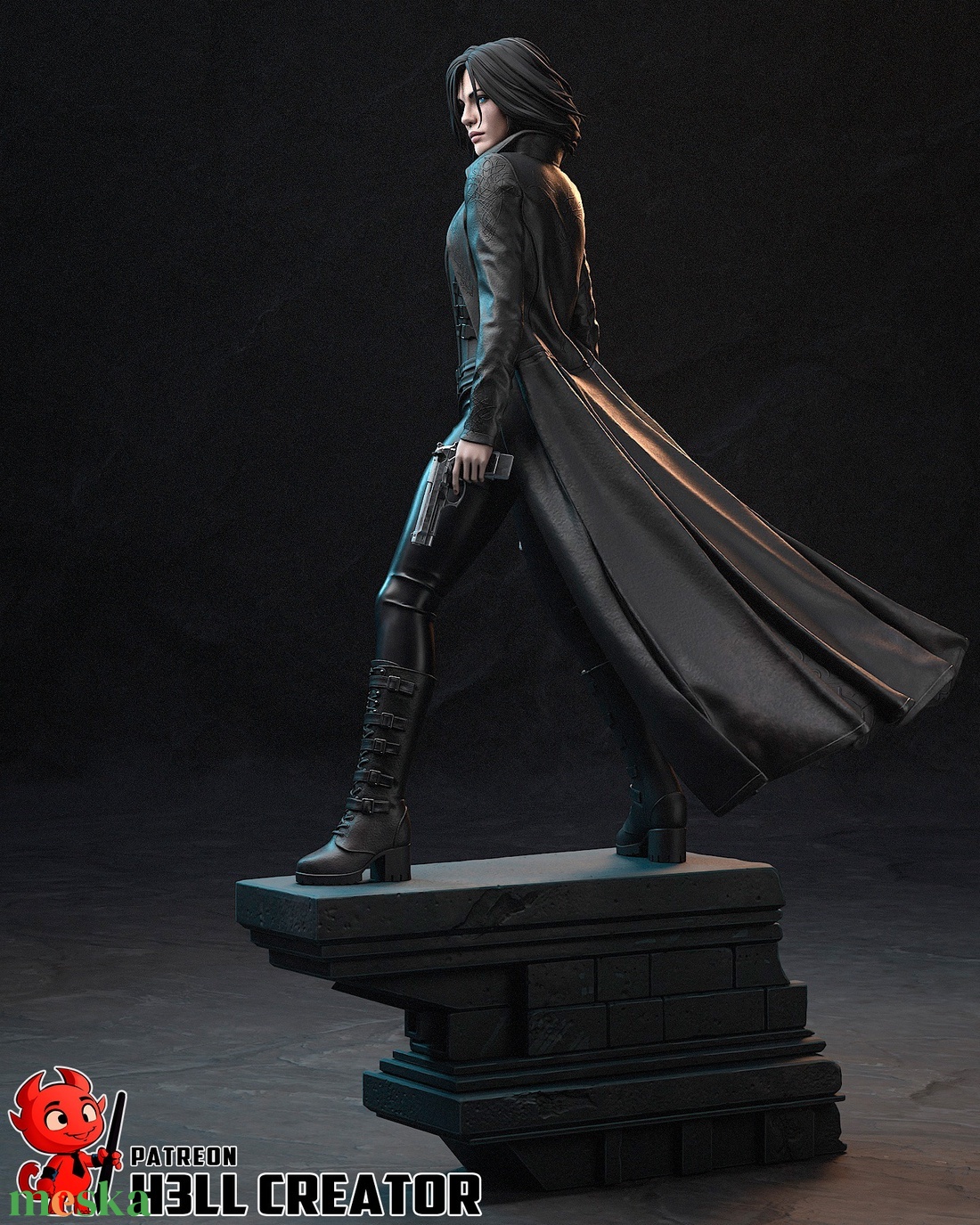 Selene - Underworld - művészet - makett, modell - Meska.hu