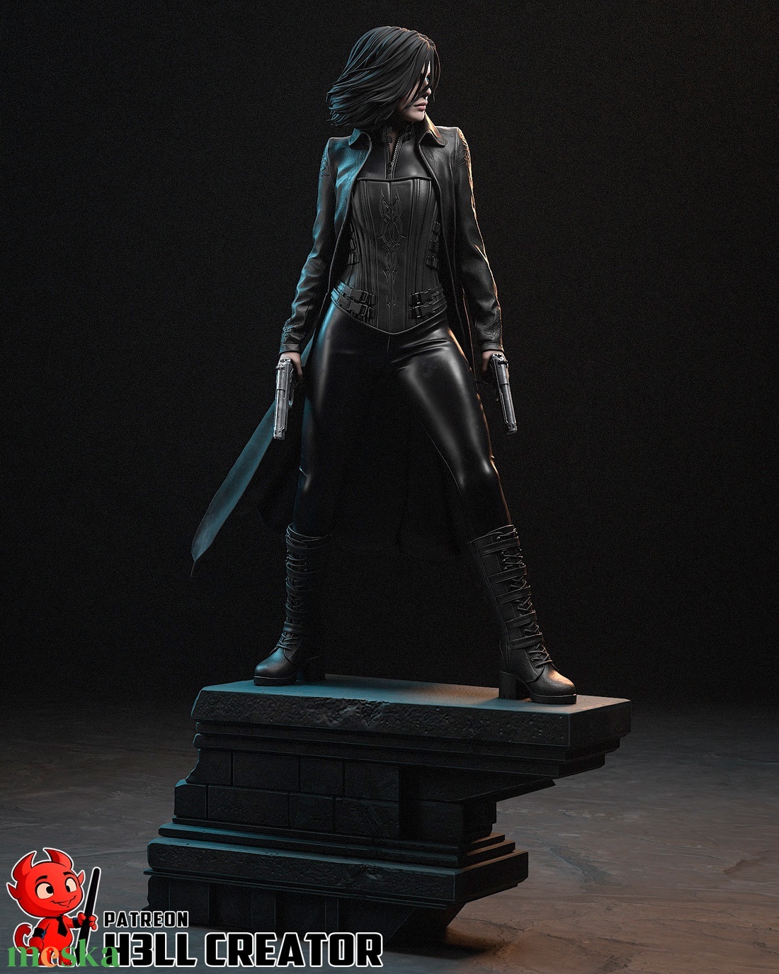 Selene - Underworld - művészet - makett, modell - Meska.hu