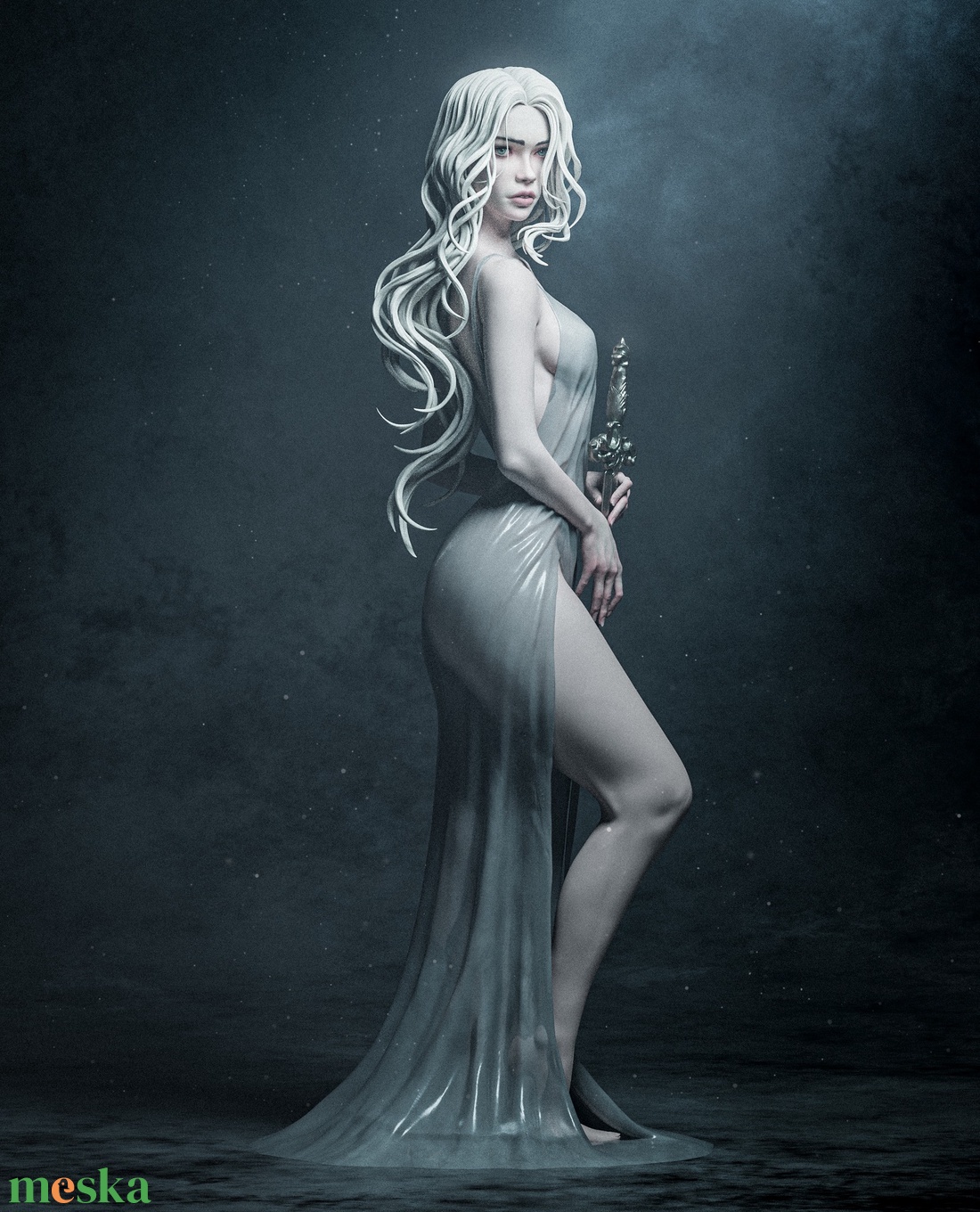 Lady of the Lake - művészet - makett, modell - Meska.hu