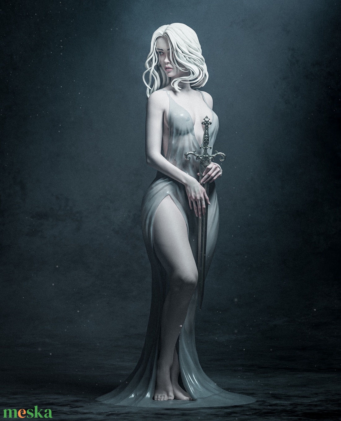 Lady of the Lake - művészet - makett, modell - Meska.hu