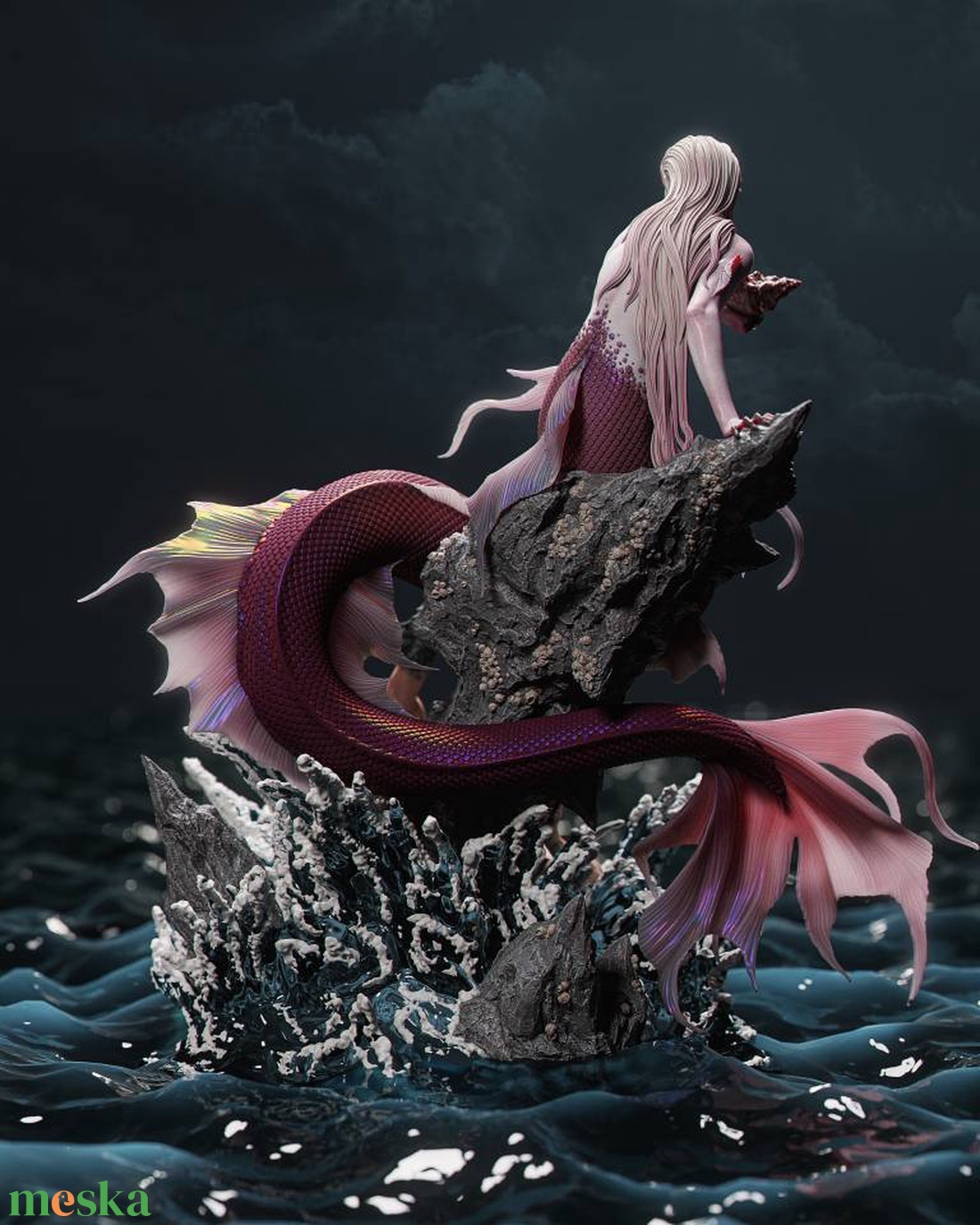 Mermaid - művészet - makett, modell - Meska.hu