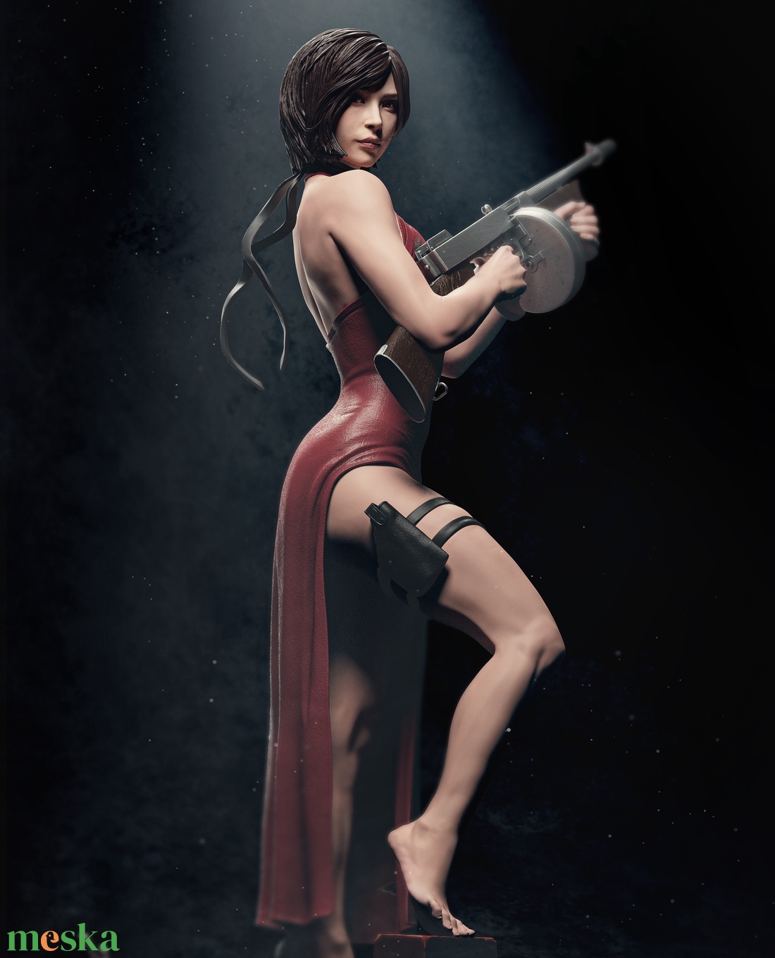 Ada Wong - Resident Evil - művészet - makett, modell - Meska.hu