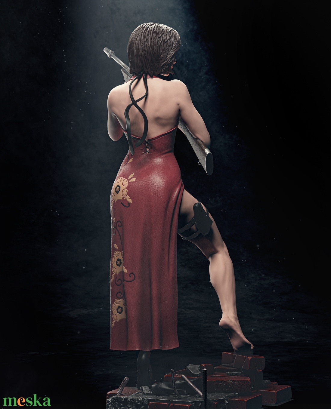 Ada Wong - Resident Evil - művészet - makett, modell - Meska.hu