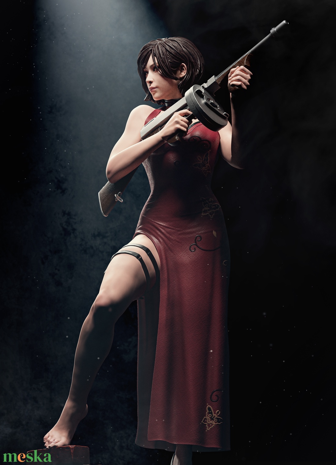 Ada Wong - Resident Evil - művészet - makett, modell - Meska.hu