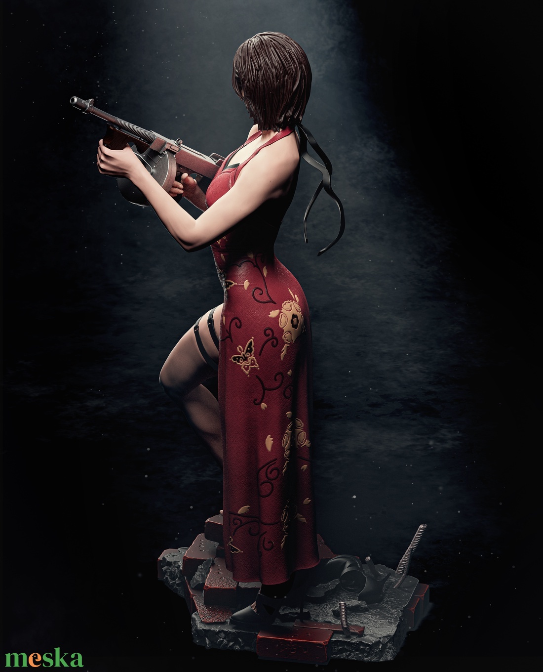 Ada Wong - Resident Evil - művészet - makett, modell - Meska.hu
