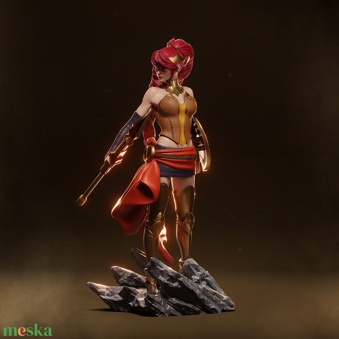 Pyrrha Nikos - RWBY - művészet - makett, modell - Meska.hu