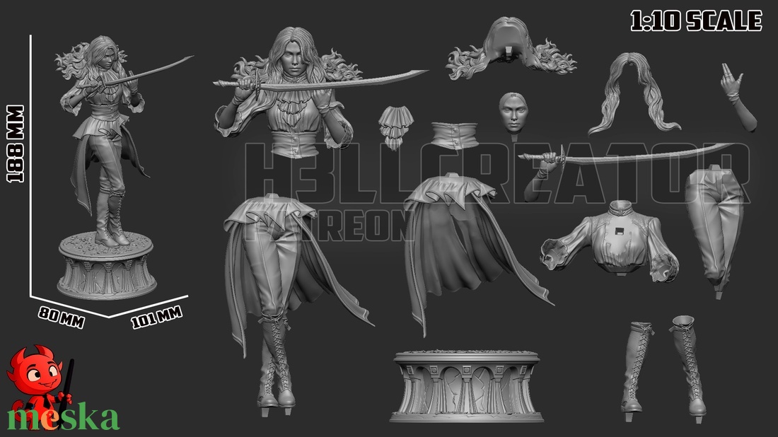 Maelle - Clair Obscur: Expedition 33 - művészet - makett, modell - Meska.hu