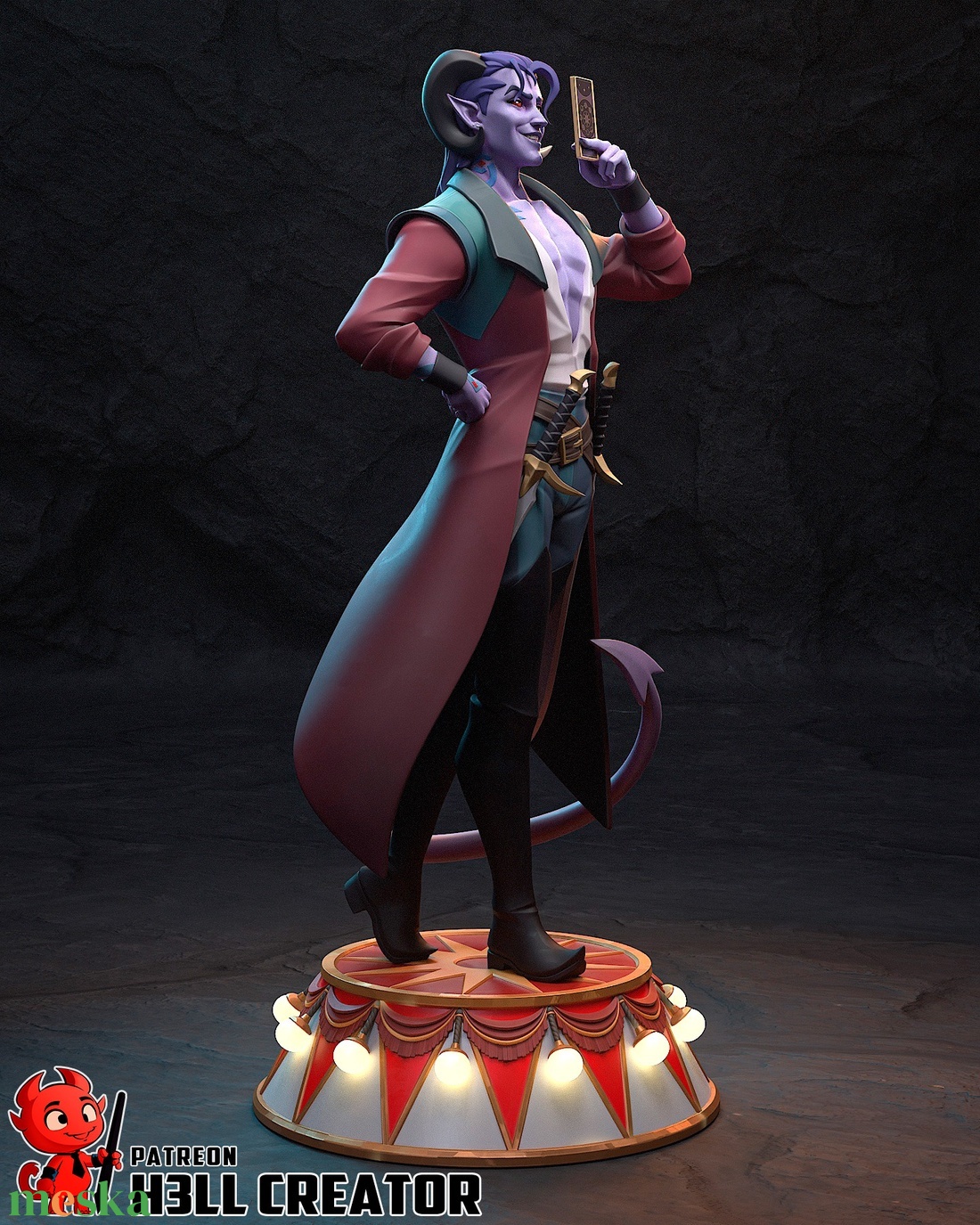 Mollymauk Tealeaf - The Mighty Nein - művészet - makett, modell - Meska.hu