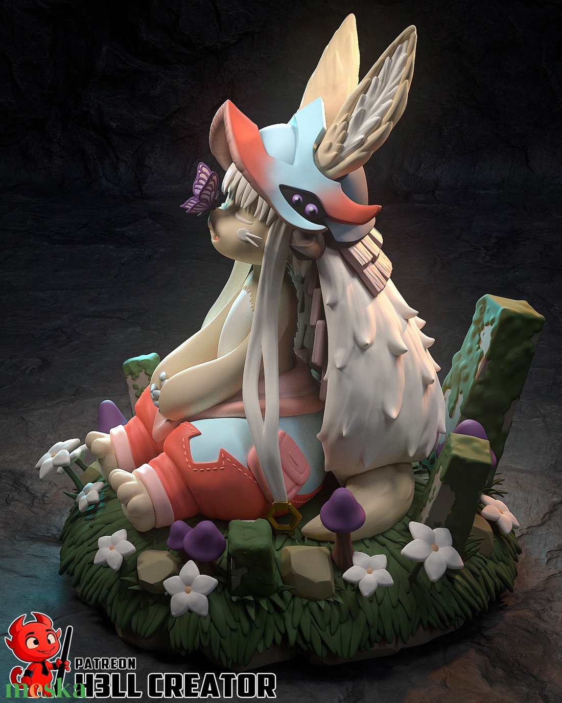 Nanachi - Made in Abyss - művészet - makett, modell - Meska.hu