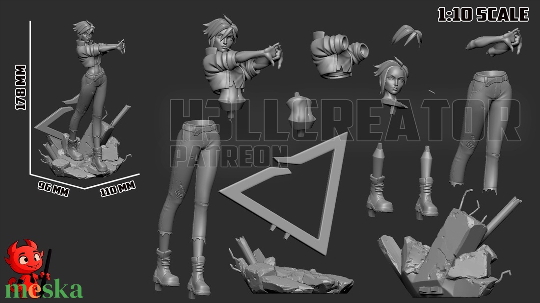 Invisigal - Dispatch - művészet - makett, modell - Meska.hu