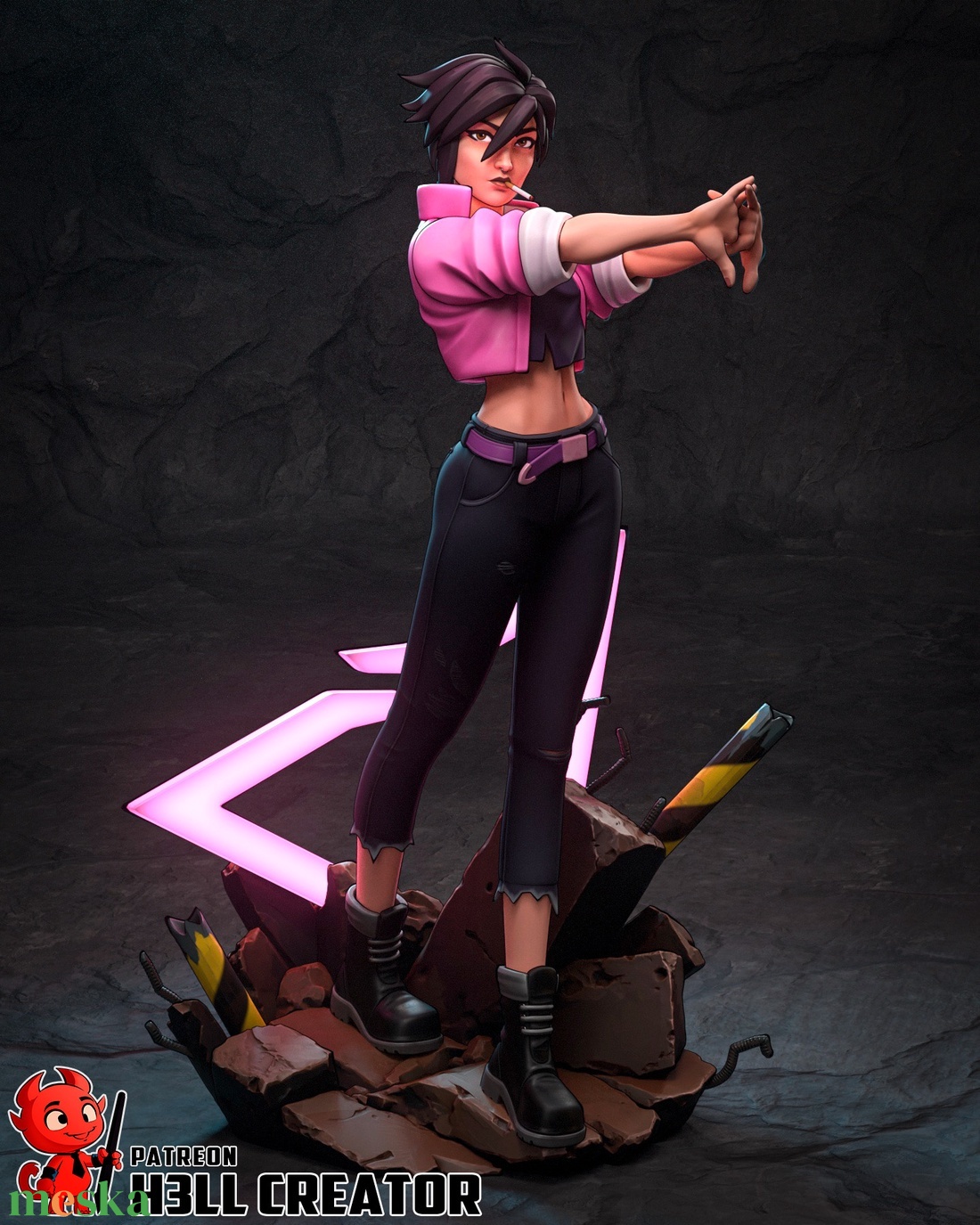 Invisigal - Dispatch - művészet - makett, modell - Meska.hu