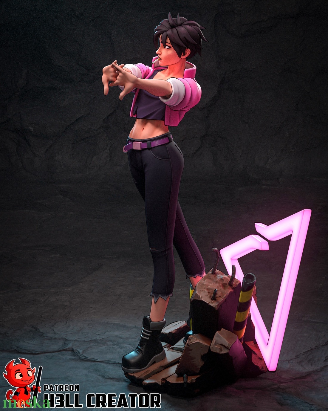 Invisigal - Dispatch - művészet - makett, modell - Meska.hu