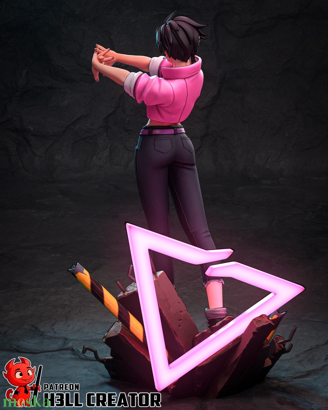 Invisigal - Dispatch - művészet - makett, modell - Meska.hu