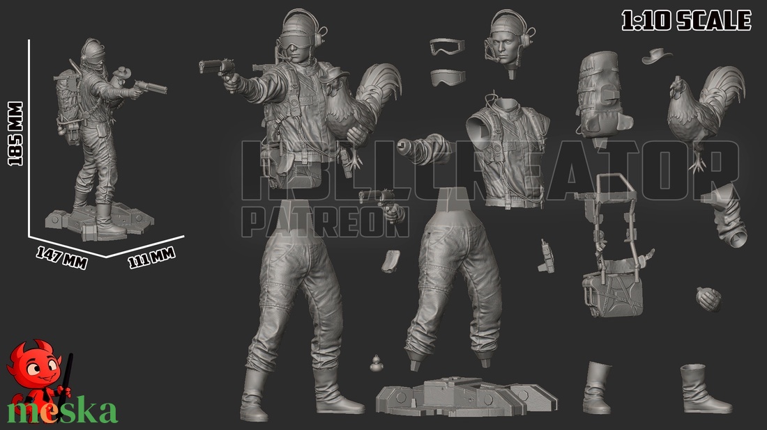 Raider - ARC Raiders - művészet - makett, modell - Meska.hu