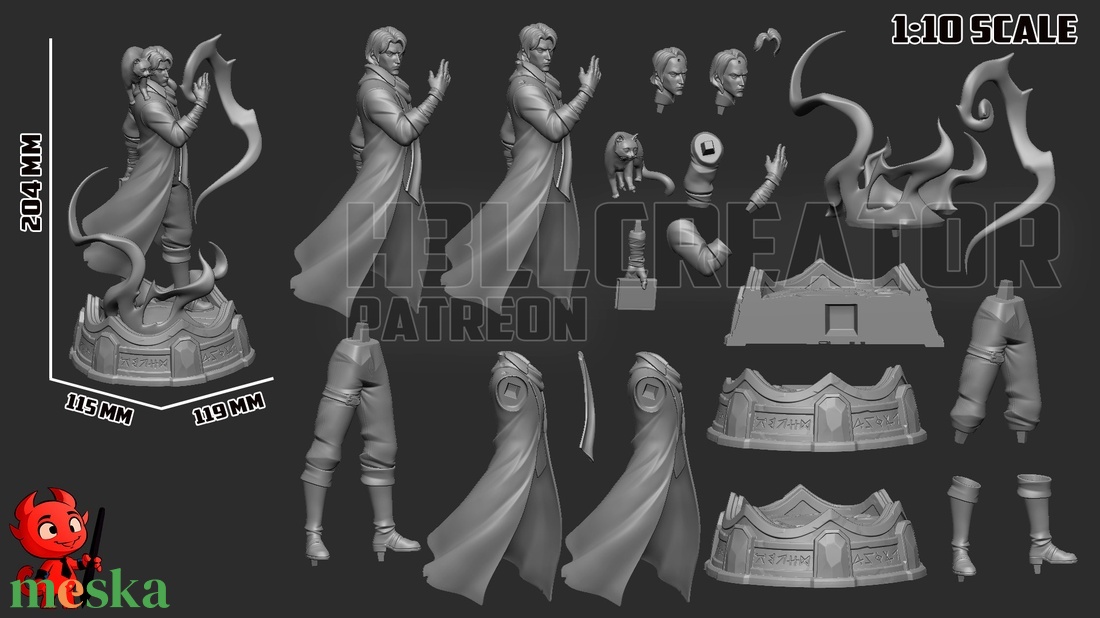 Caleb Widogast - The Mighty Nein - művészet - makett, modell - Meska.hu