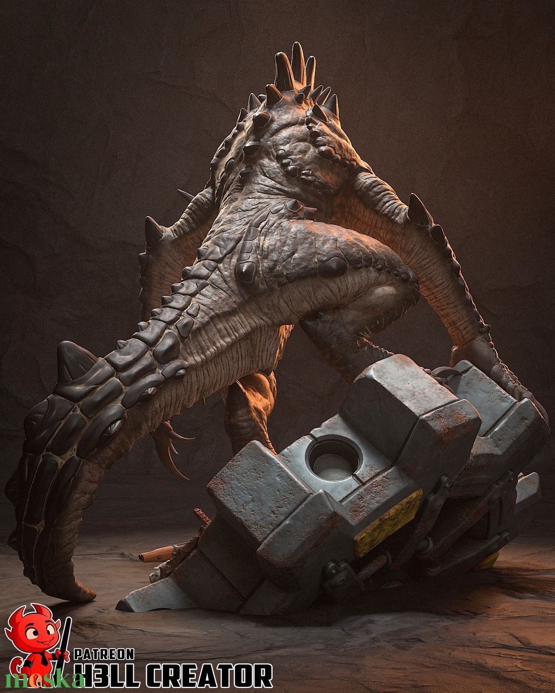 Deathclaw - Fallout - művészet - makett, modell - Meska.hu