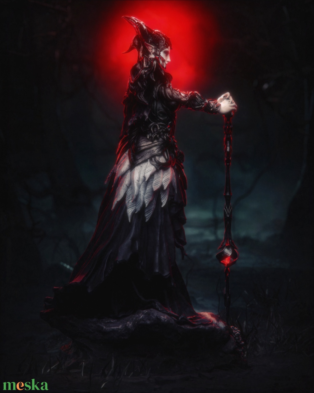 The Queen of the Ashen Vale - művészet - makett, modell - Meska.hu