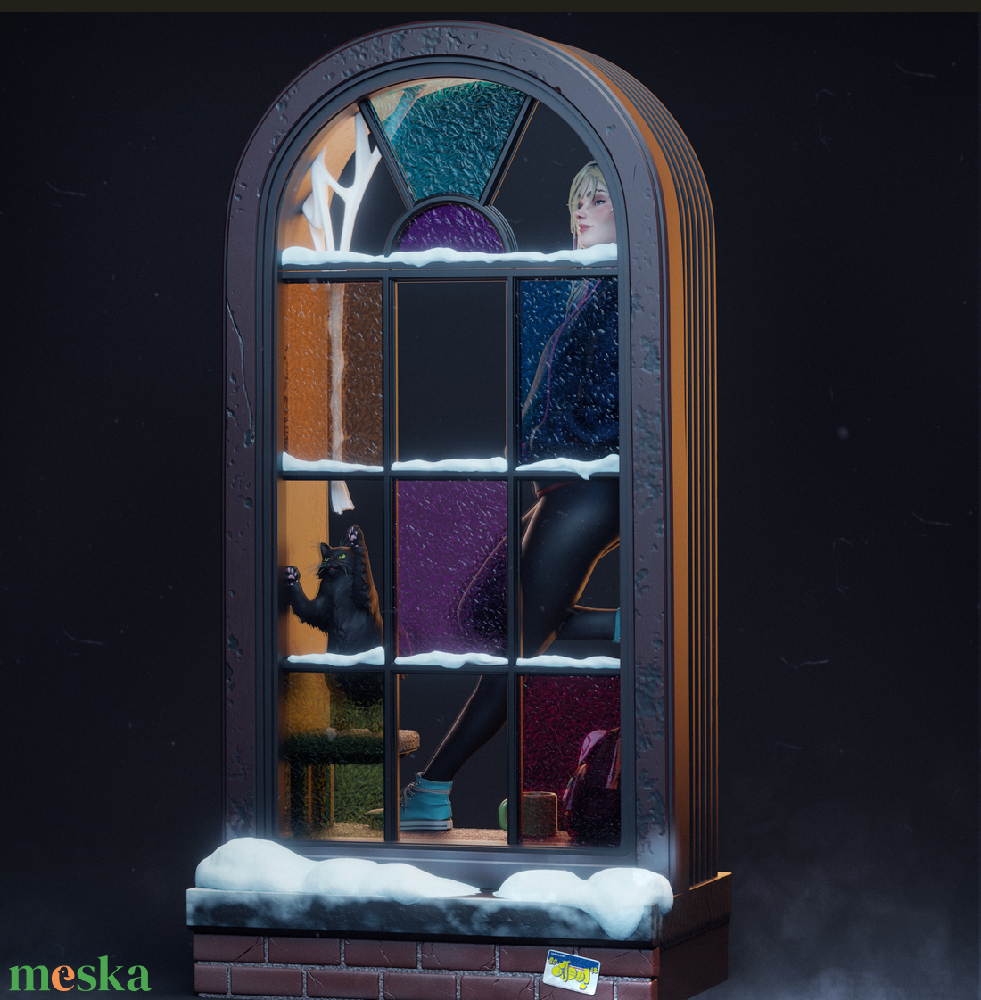 Spider Gwen - Ghost Spider - művészet - makett, modell - Meska.hu