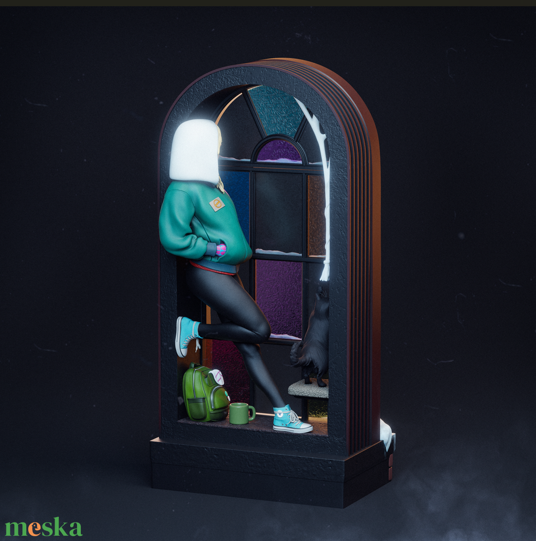 Spider Gwen - Ghost Spider - művészet - makett, modell - Meska.hu