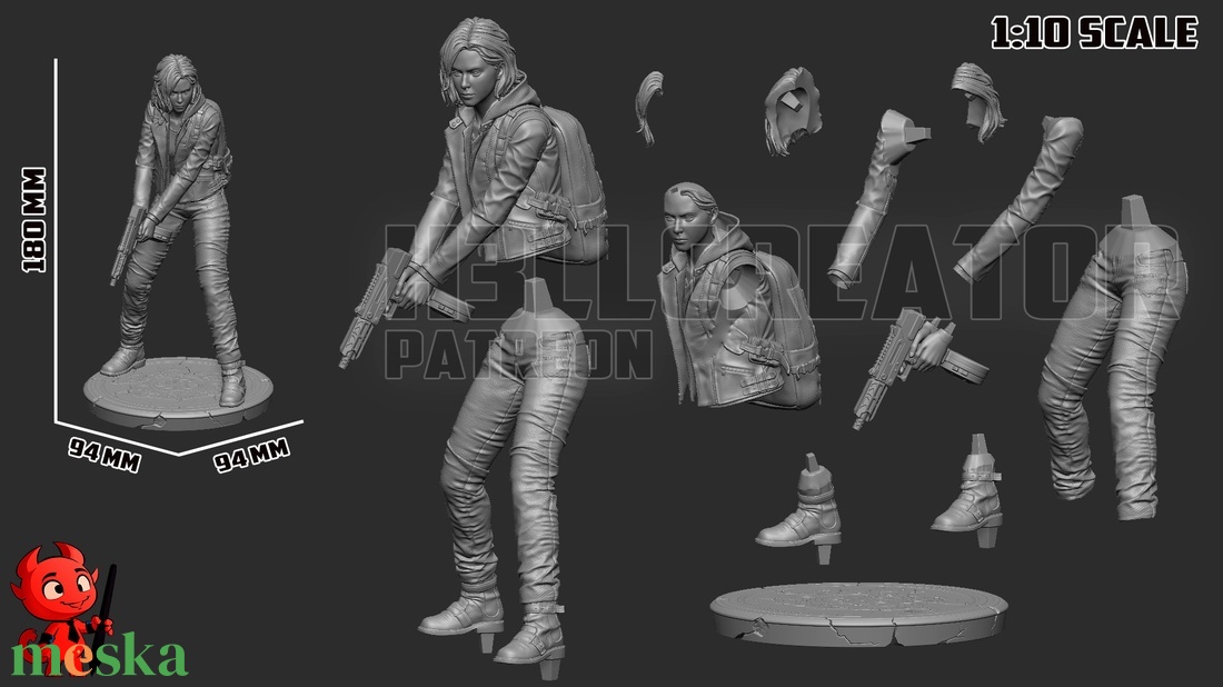 Grace Ashcroft - Resident Evil Requiem - művészet - makett, modell - Meska.hu