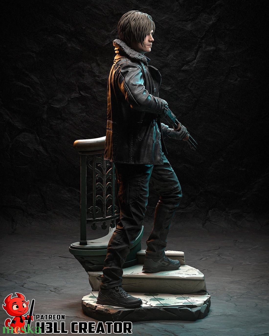 Leon S. Kennedy - Resident Evil Requiem - művészet - makett, modell - Meska.hu