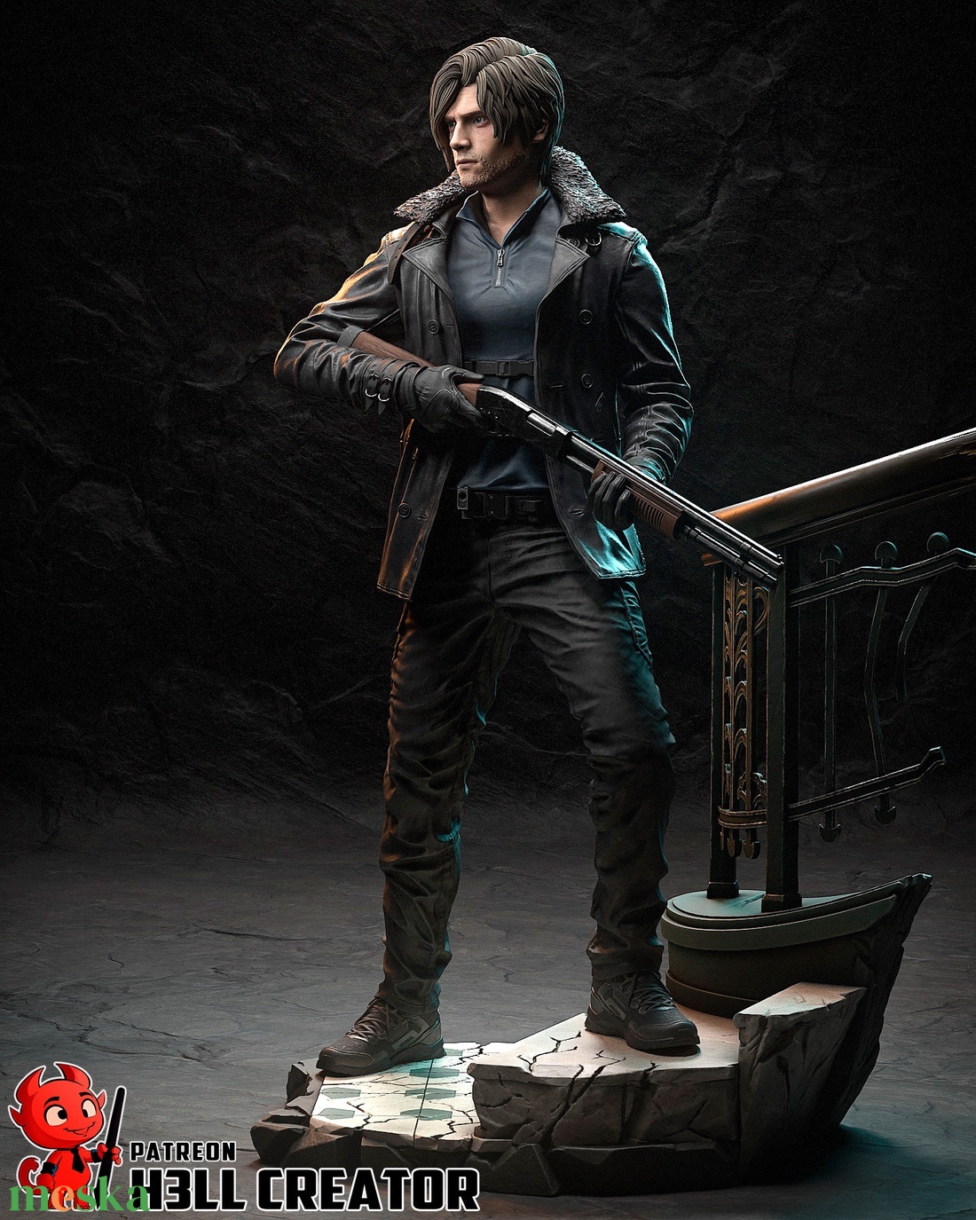 Leon S. Kennedy - Resident Evil Requiem - művészet - makett, modell - Meska.hu