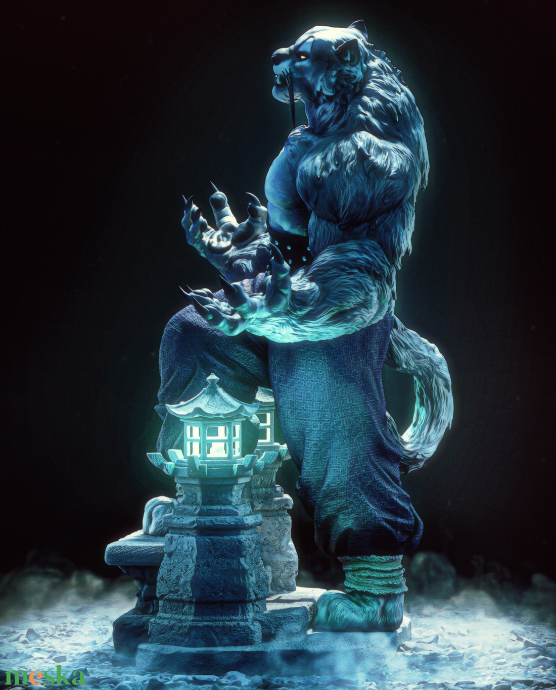 Tai Lung - Kung Fu Panda - művészet - makett, modell - Meska.hu