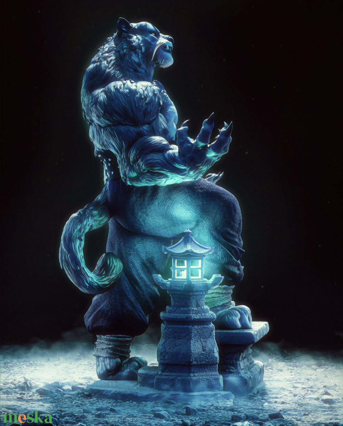 Tai Lung - Kung Fu Panda - művészet - makett, modell - Meska.hu