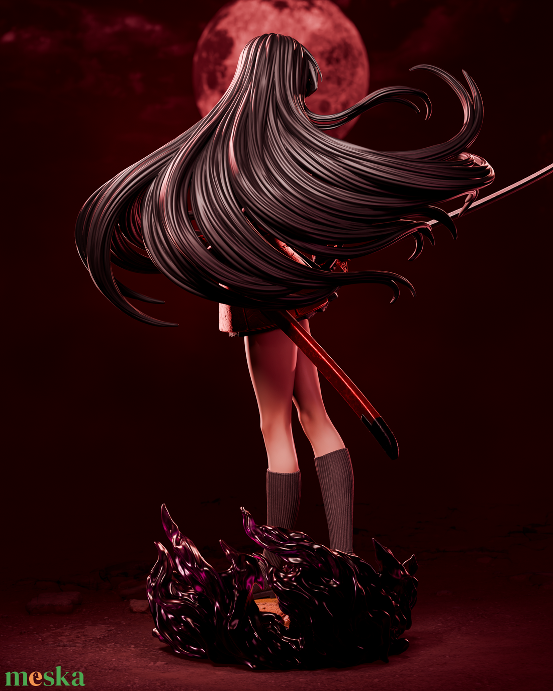 Akame - Akame ga Kill - művészet - makett, modell - Meska.hu