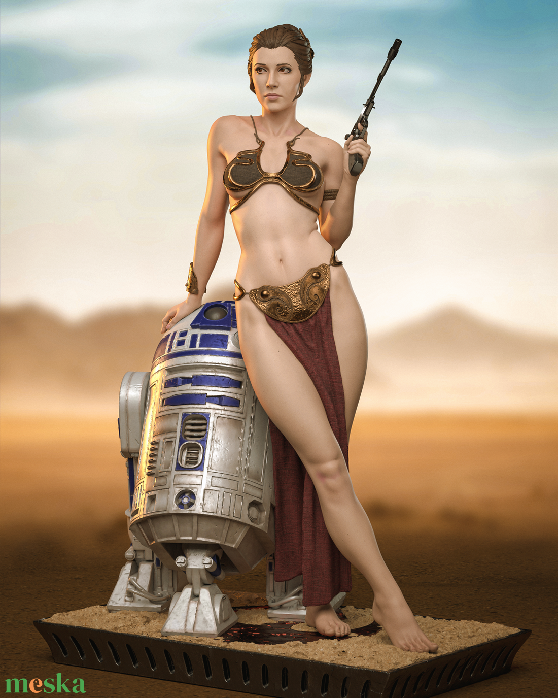 Princess Leia - Star Wars - művészet - makett, modell - Meska.hu