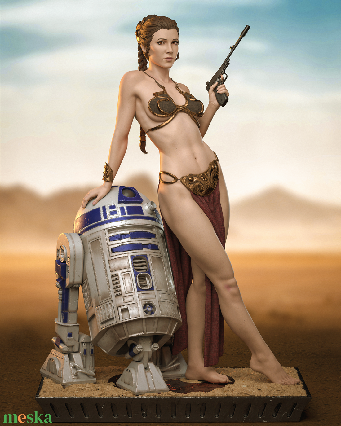 Princess Leia - Star Wars - művészet - makett, modell - Meska.hu