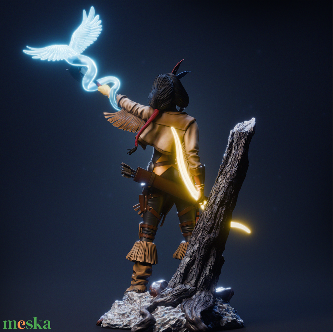 Dani Moonstar Mirage - Marvel - művészet - makett, modell - Meska.hu