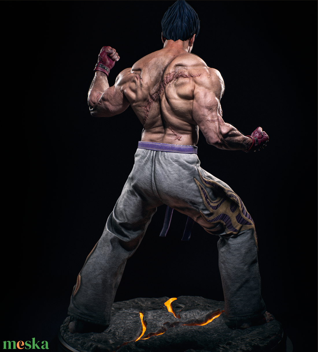 Kazuya - Tekken - művészet - makett, modell - Meska.hu