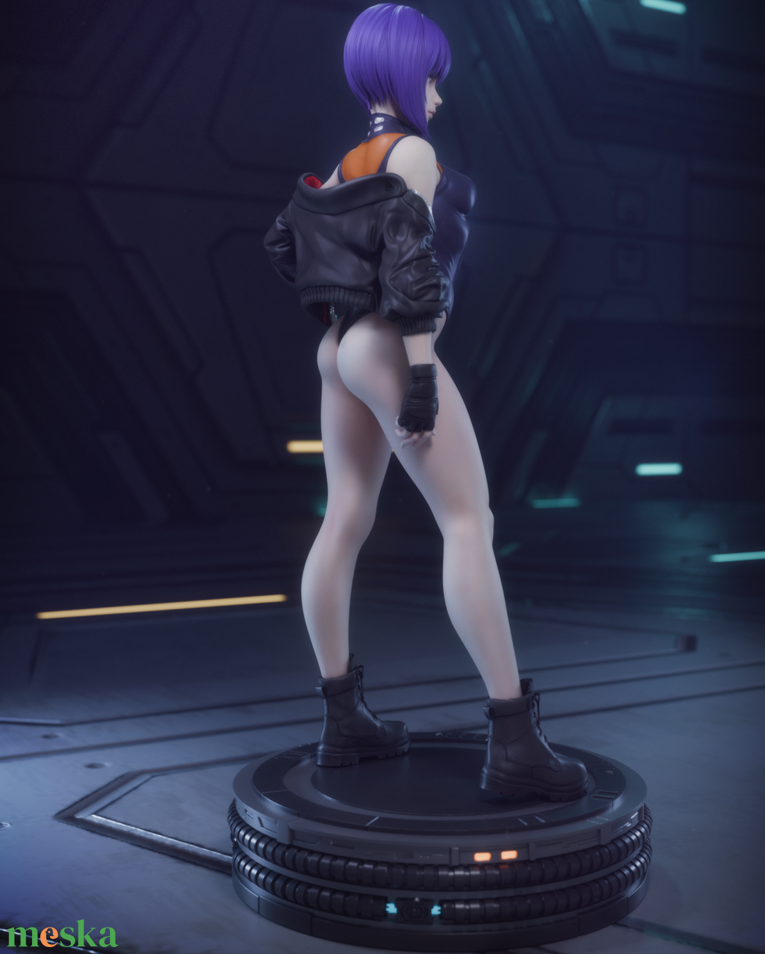 Motoko Kusanagi - Ghost in the Shell - művészet - makett, modell - Meska.hu