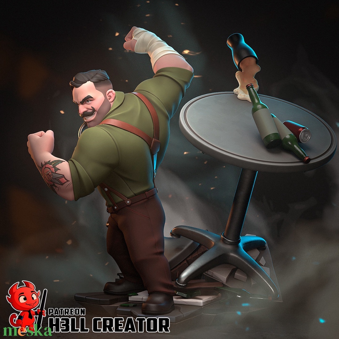 Punch Up - Dispatch - művészet - makett, modell - Meska.hu