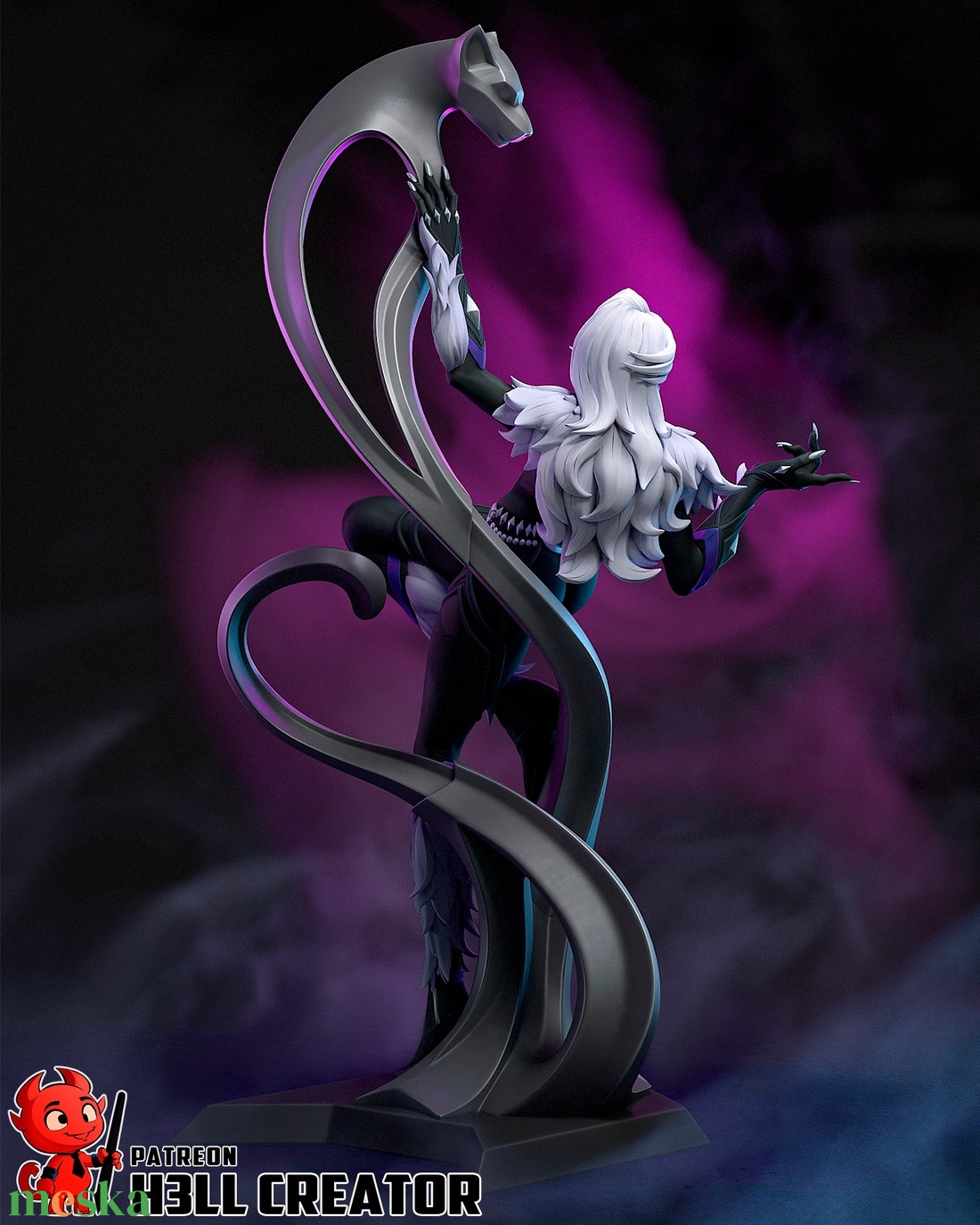 Black Cat - Marvel Rivals - művészet - makett, modell - Meska.hu