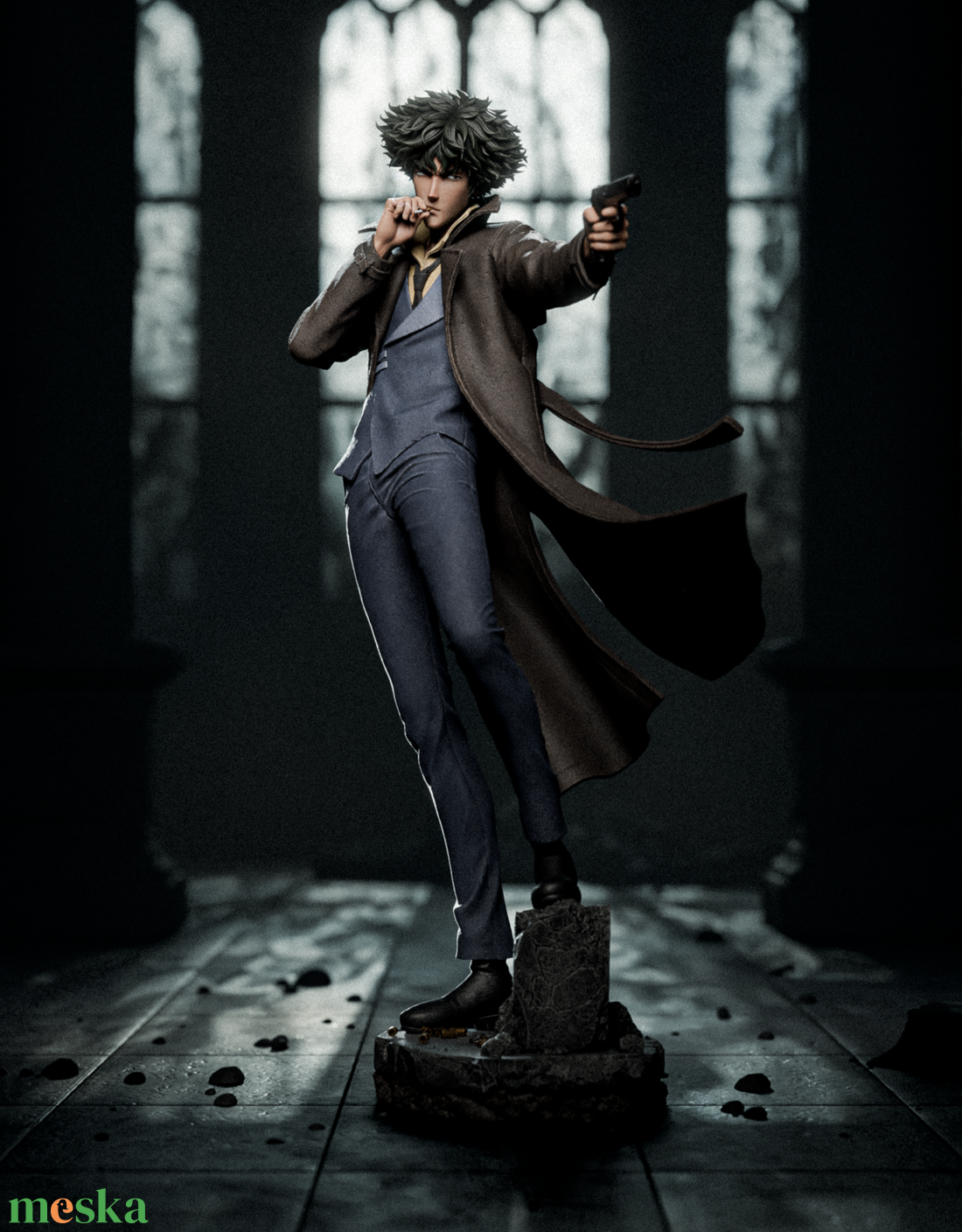 Spike - Cowboy Bebop - művészet - makett, modell - Meska.hu