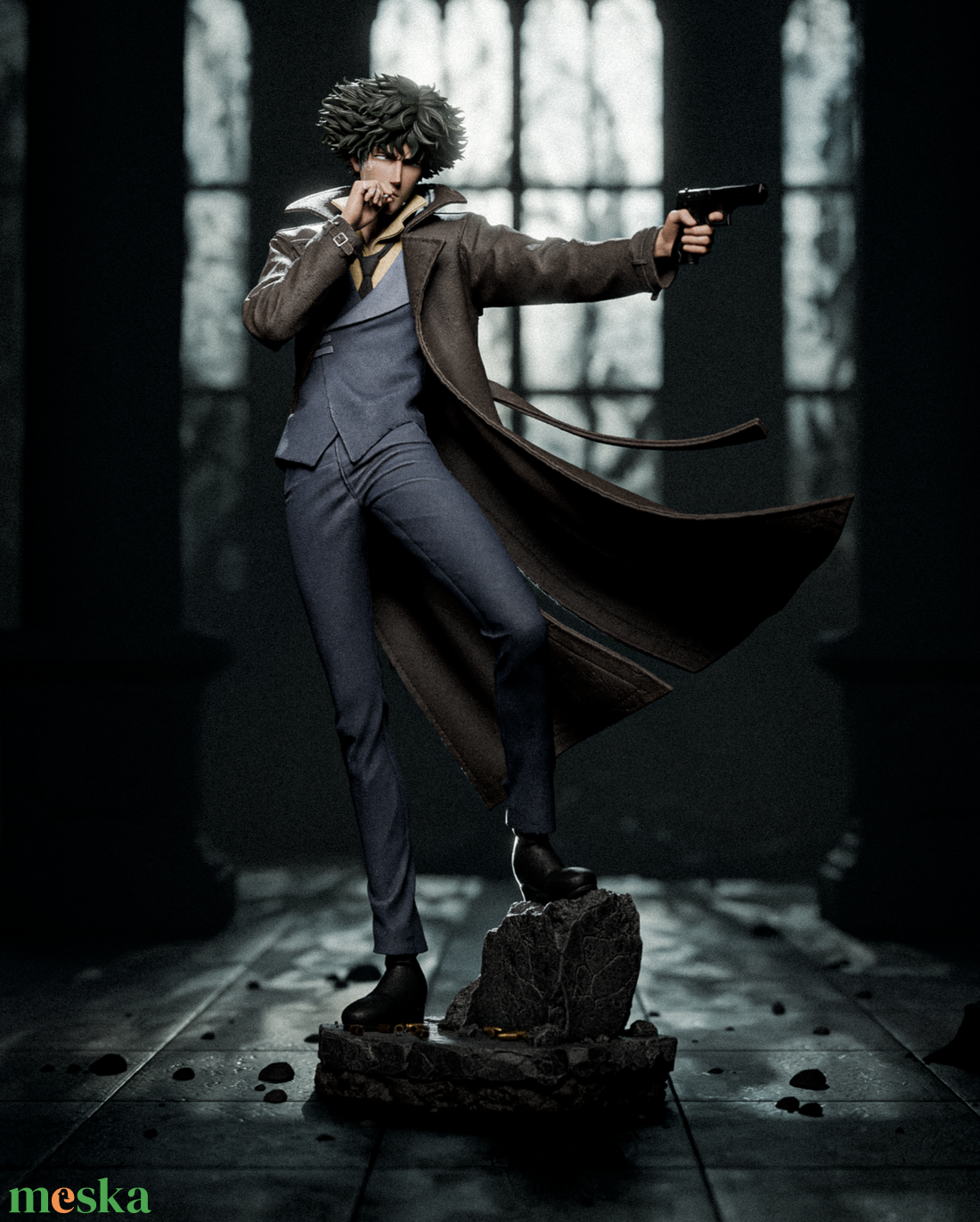 Spike - Cowboy Bebop - művészet - makett, modell - Meska.hu