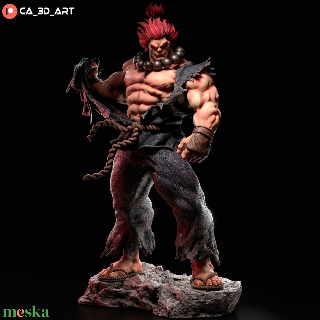 Akuma - Street Fighter - művészet - makett, modell - Meska.hu