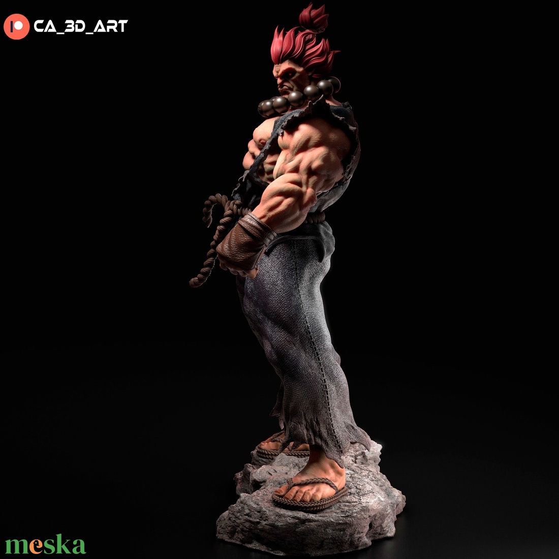 Akuma - Street Fighter - művészet - makett, modell - Meska.hu