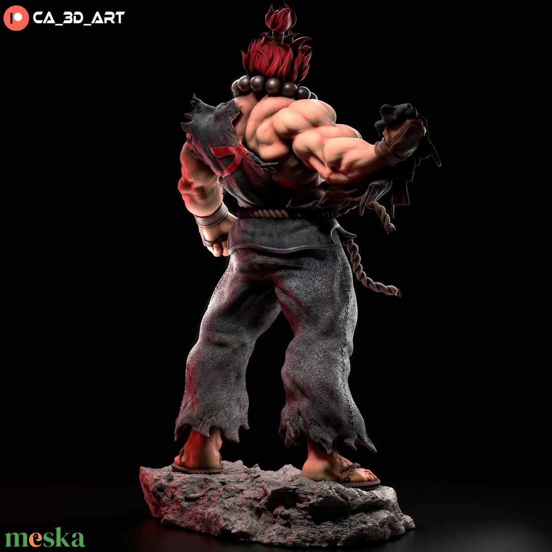 Akuma - Street Fighter - művészet - makett, modell - Meska.hu