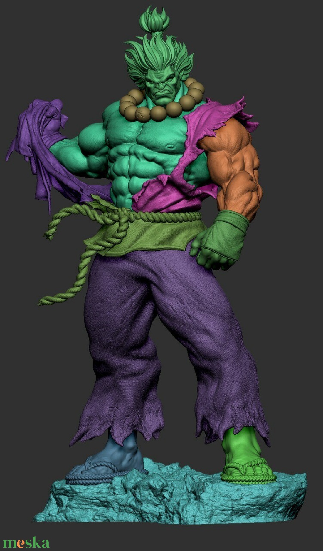 Akuma - Street Fighter - művészet - makett, modell - Meska.hu