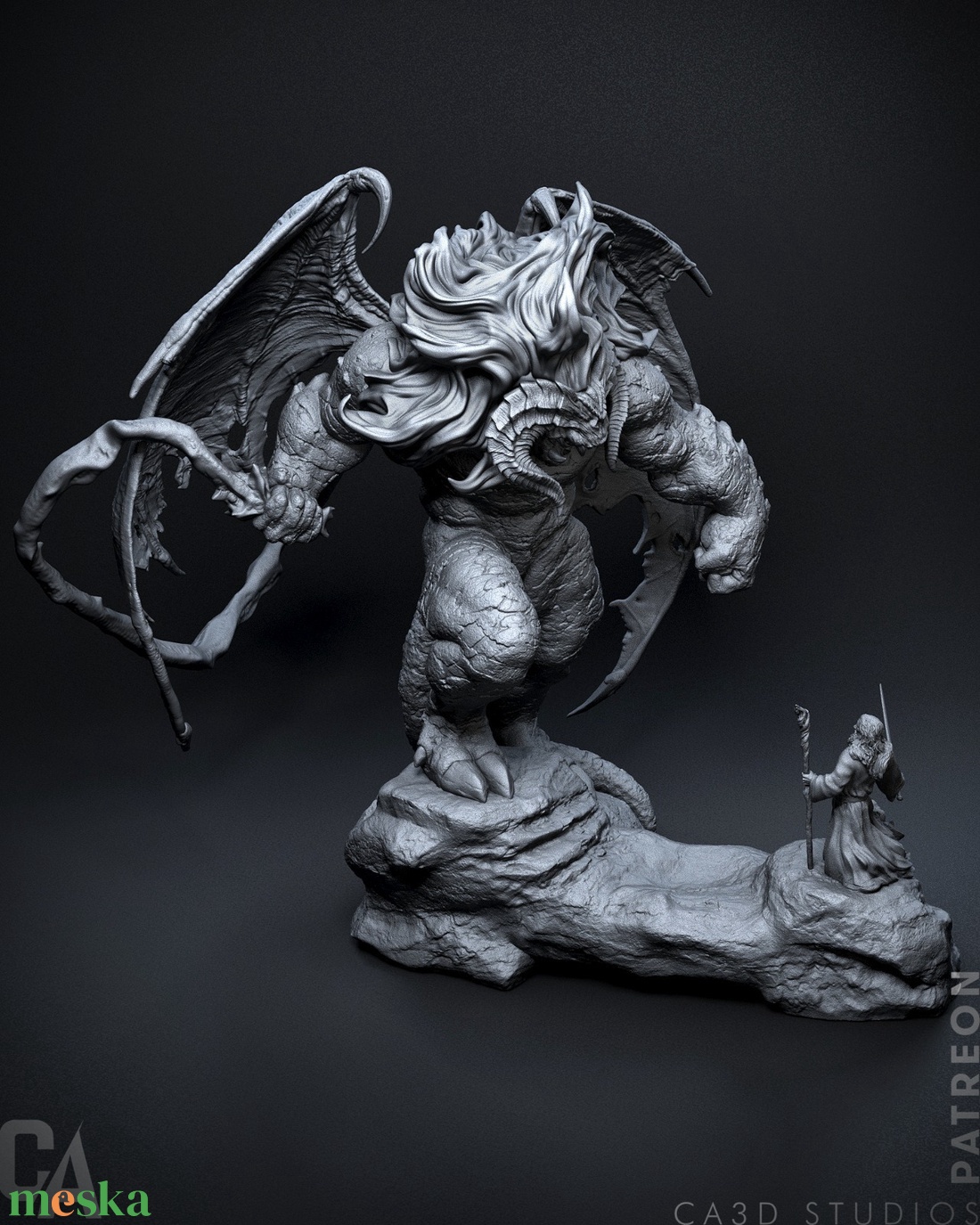 Balrog vs Gandalf - The Lord of the Rings - művészet - makett, modell - Meska.hu