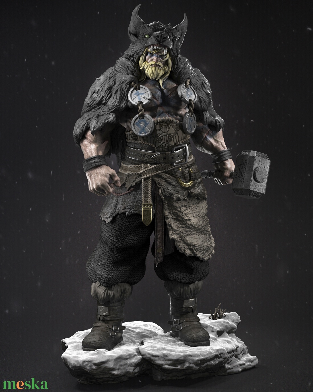 Barbarian Thor - művészet - makett, modell - Meska.hu