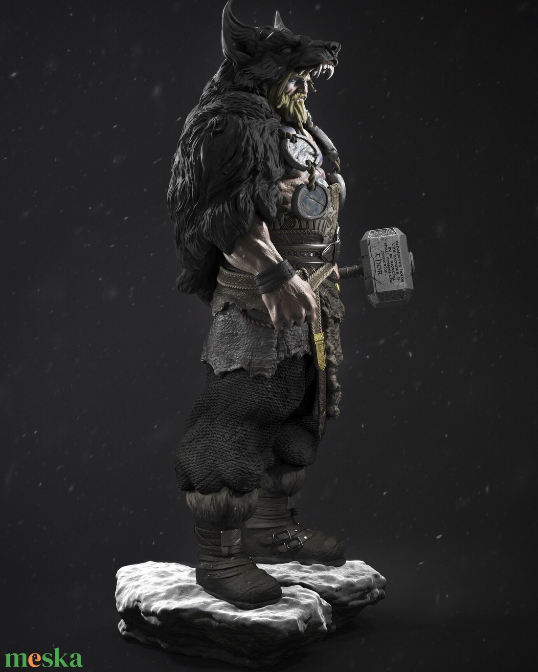 Barbarian Thor - művészet - makett, modell - Meska.hu